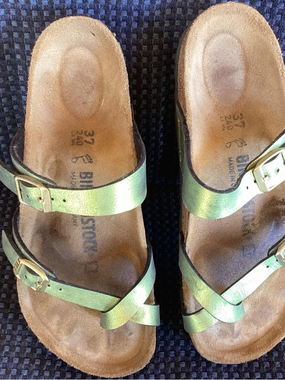 Birkenstock Women's Iridescent Green Mayari Sandals - Picture 2 of 5